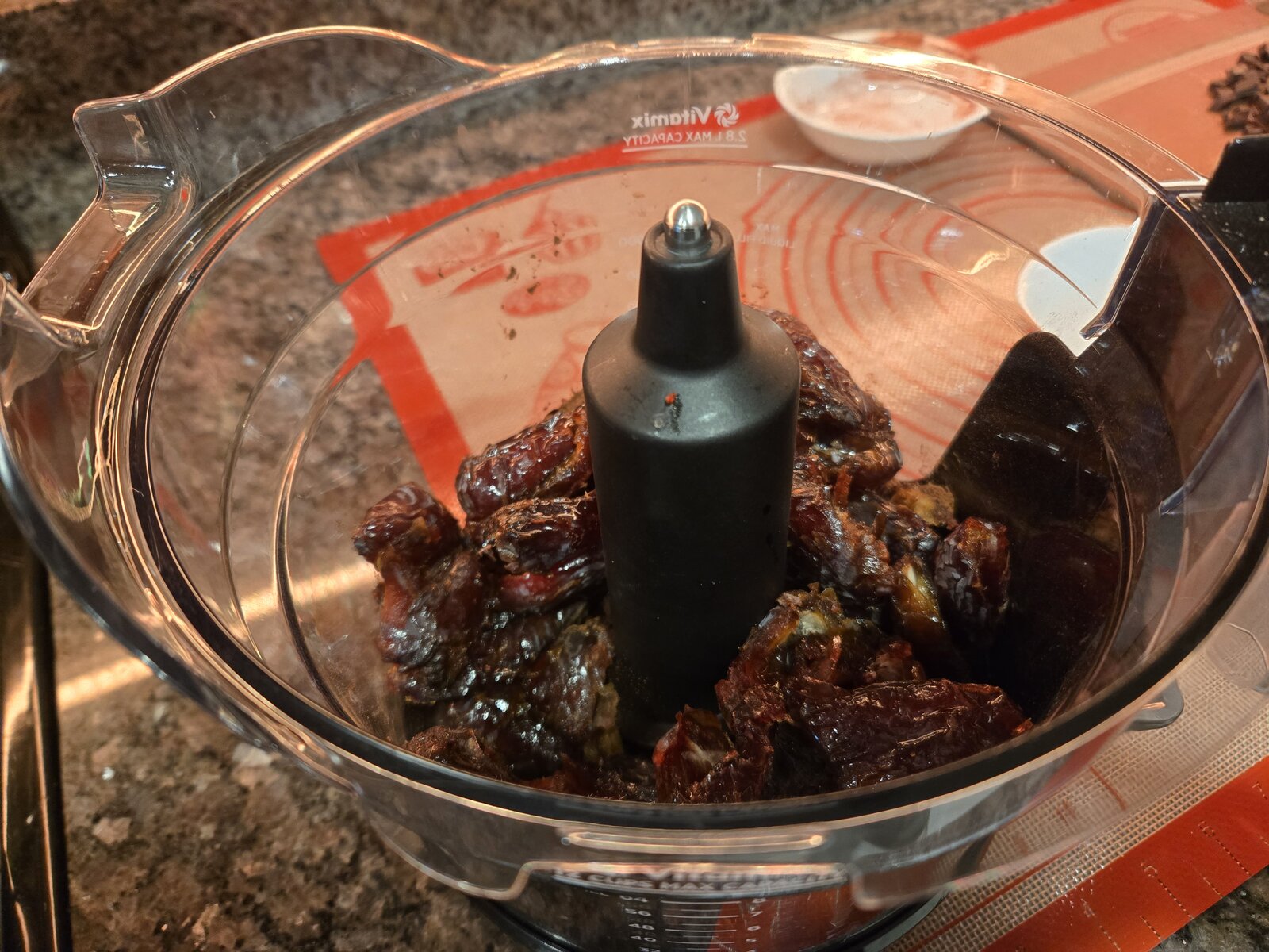 Dates in the food processor